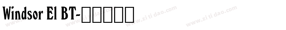 Windsor El BT字体转换